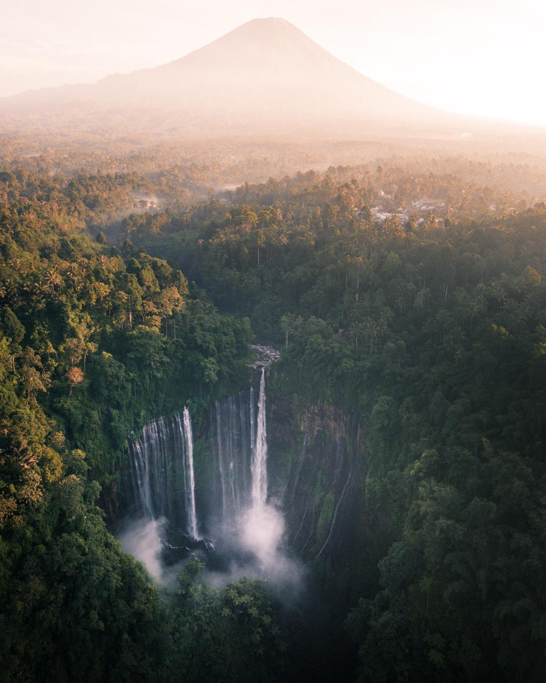 tumpak sewu waterfall from bali